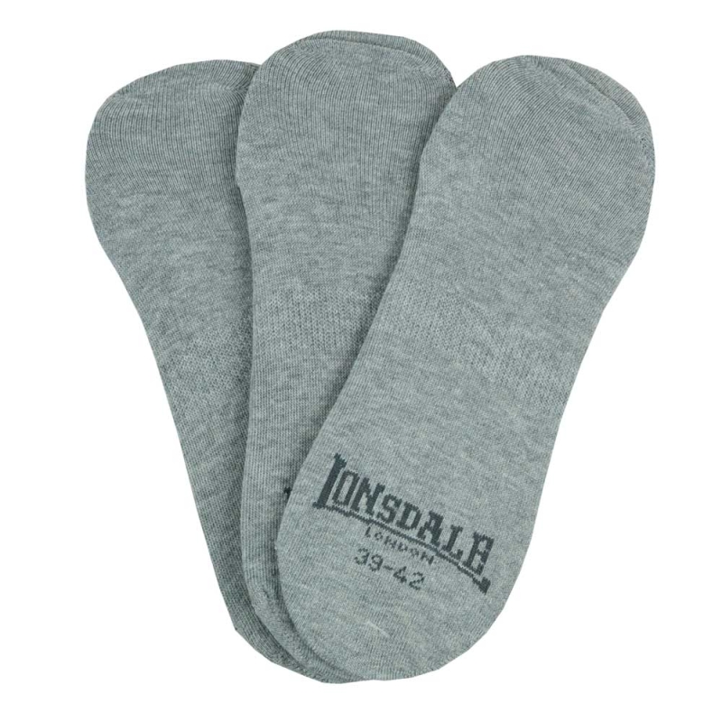 Lonsdale Skarpety Niewidoczne Szare