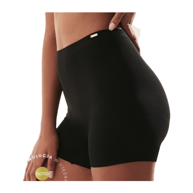 Esotiq szorty wyszczuplające czarne z boku na modelce
