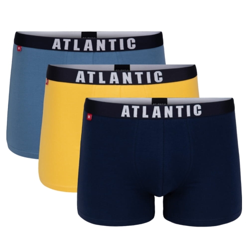 Atlantic Bokserki Męskie 3 pary Den/Zol/Gra