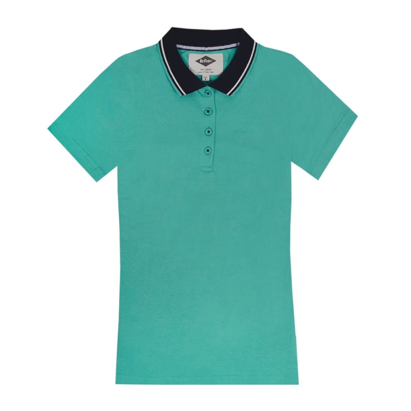 Lee Cooper Koszulka Polo Turkusowa