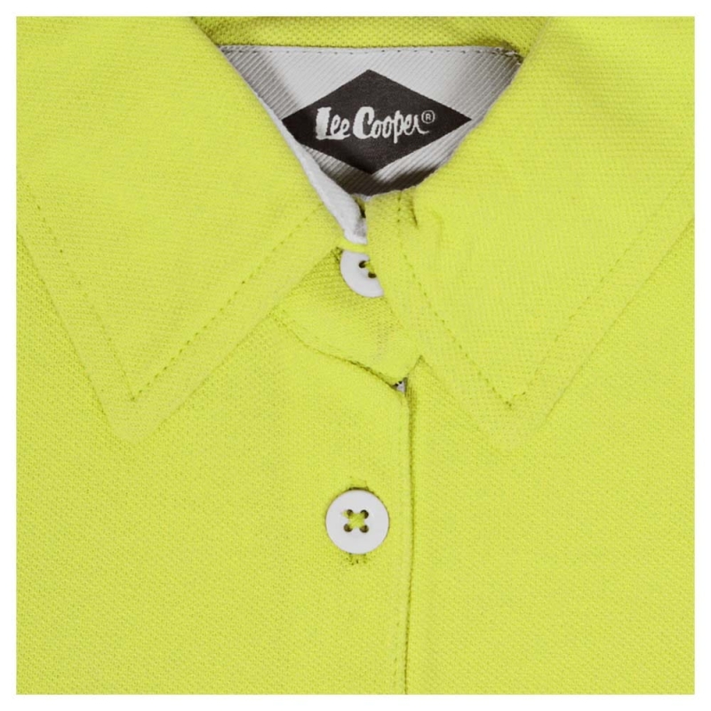 Lee Cooper Koszulka Polo Limonkowa