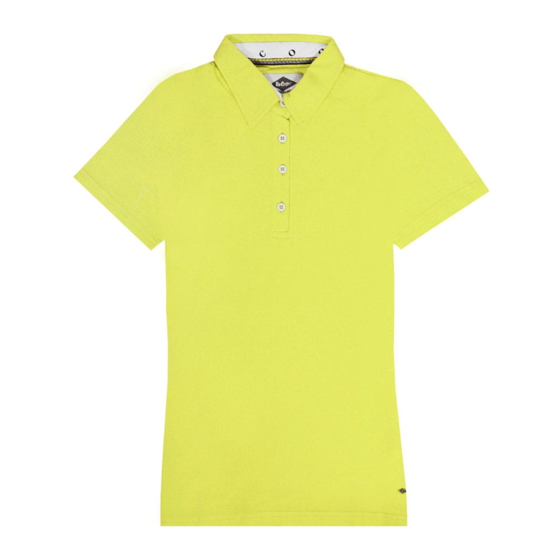 Lee Cooper Koszulka Polo Limonkowa