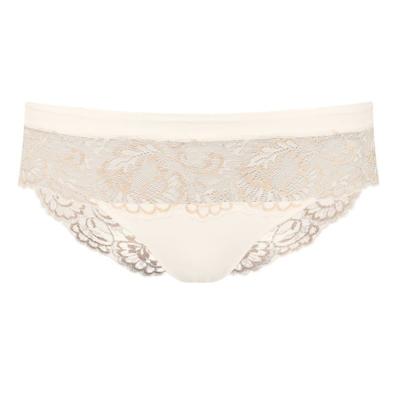 Esotiq Figi Damskie Koronkowe Ecru RACQUEL