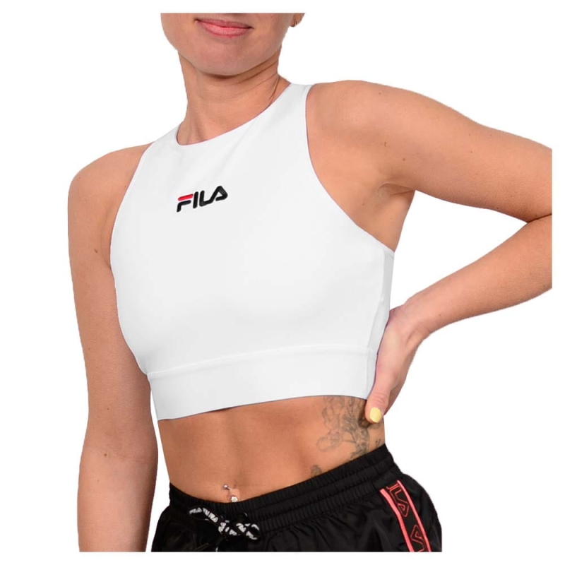Biały top sportowy Fila damski Model