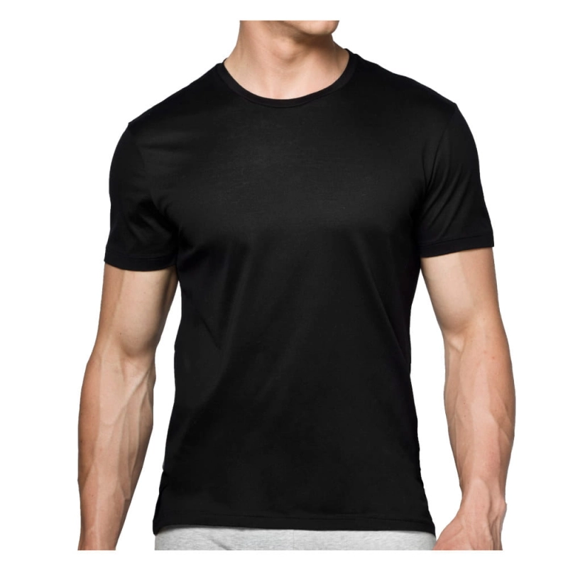 Atlantic Podkoszulek Czarny T-Shirt