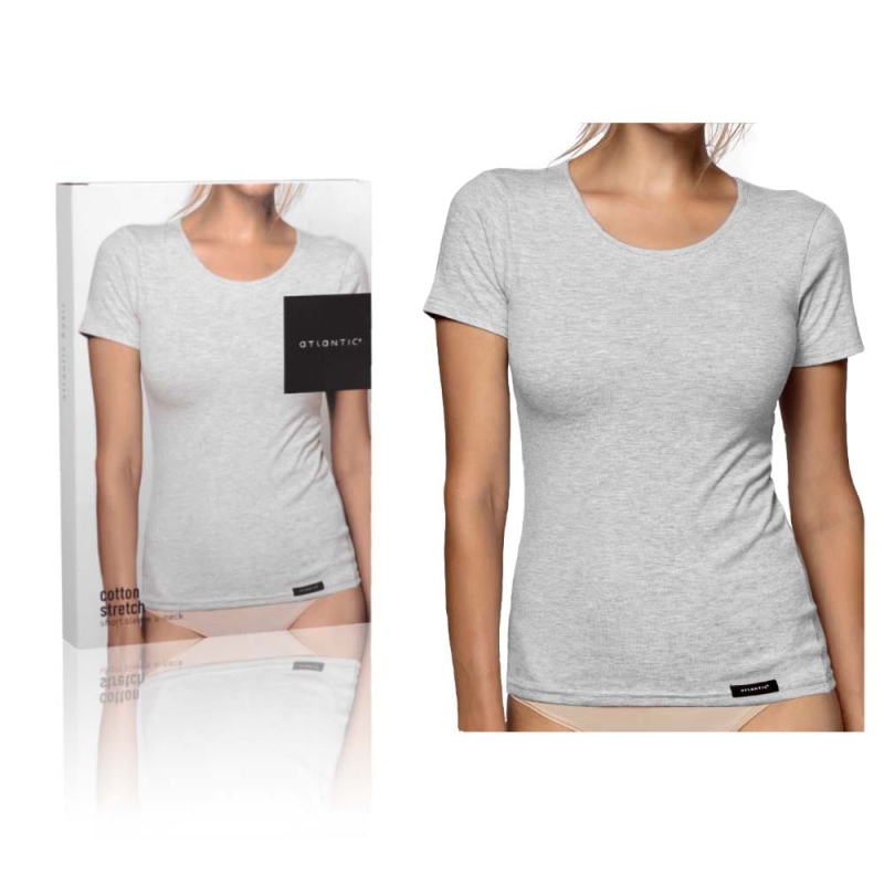 Atlantic Podkoszulek Szary T-Shirt