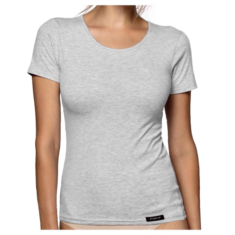 Atlantic Podkoszulek Szary T-Shirt