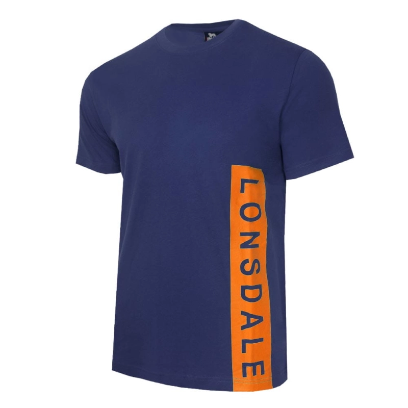 Lonsdale Koszulka T-shirt 21161 Granatowa