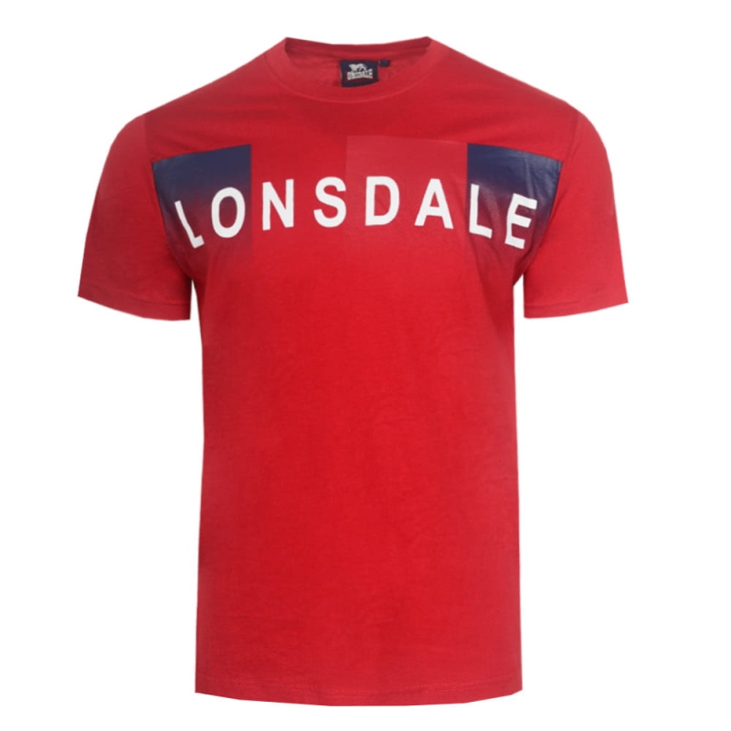 Lonsdale Koszulka T-shirt 21162 Czerwona