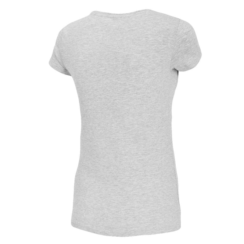 4F T-shirt Koszulka Damska TSD001 Szara z tyłu