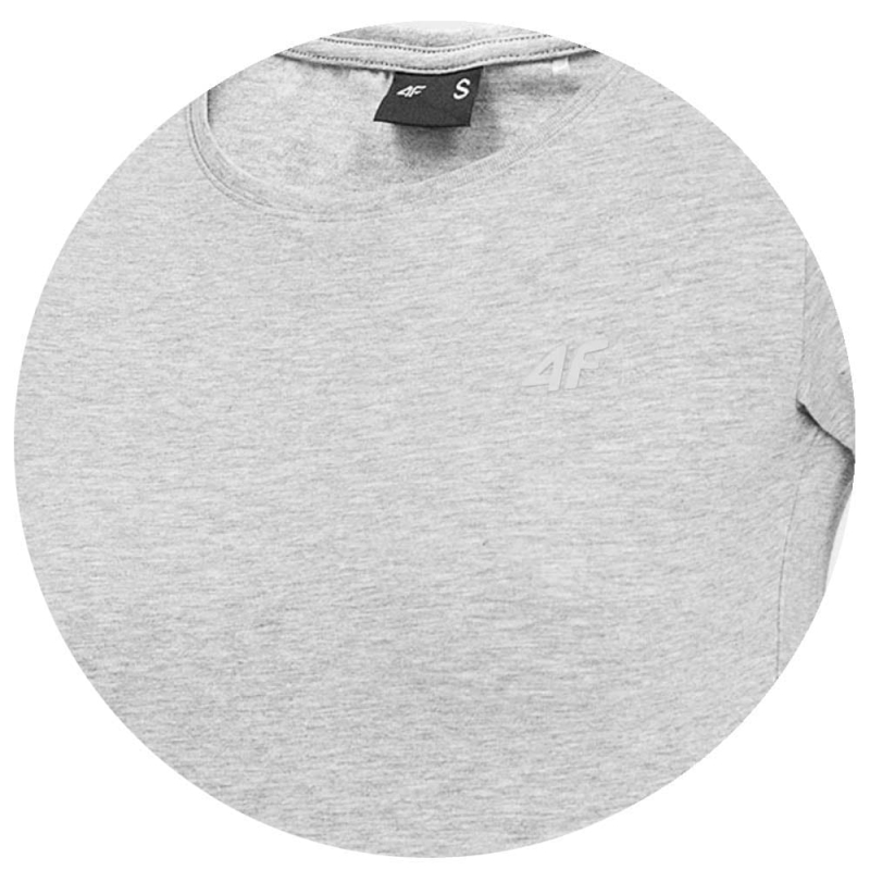 4F T-shirt Koszulka Damska TSD001 Szara na zbliżeniu