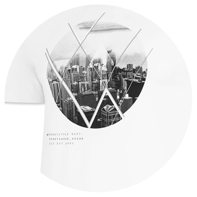 4F T-Shirt Męski Biel TSM023 Koszulka