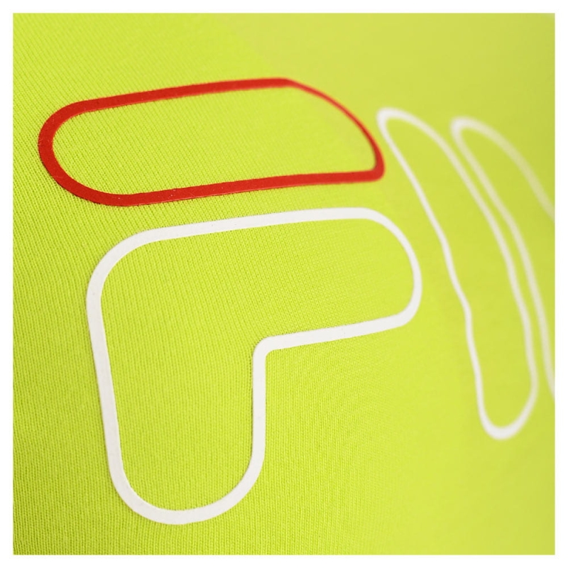 Fila T-Shirt Koszulka Damska Limonkowa