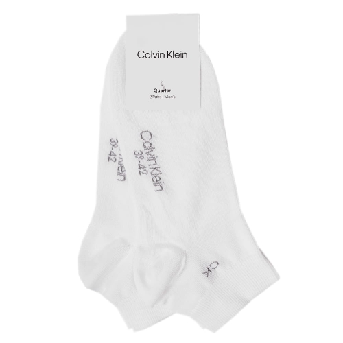 CALVIN KLEIN Skarpety Męskie ZAKOSTKI 2 pary Białe