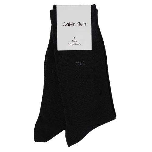 CALVIN KLEIN Skarpety Męskie DŁUGIE 2 pary CZARNE