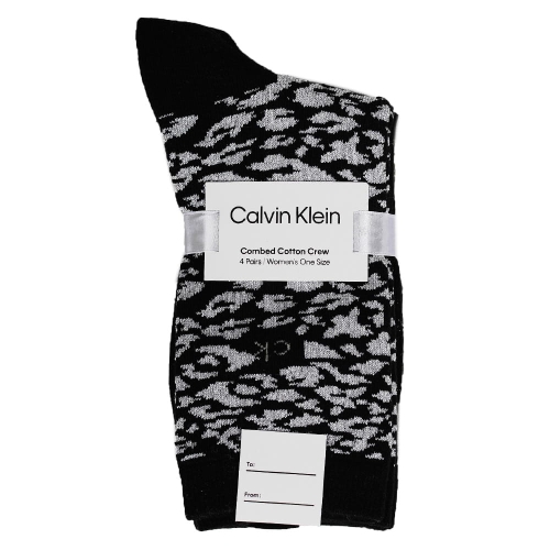 CALVIN KLEIN Skarpety Damskie 4 pary Black