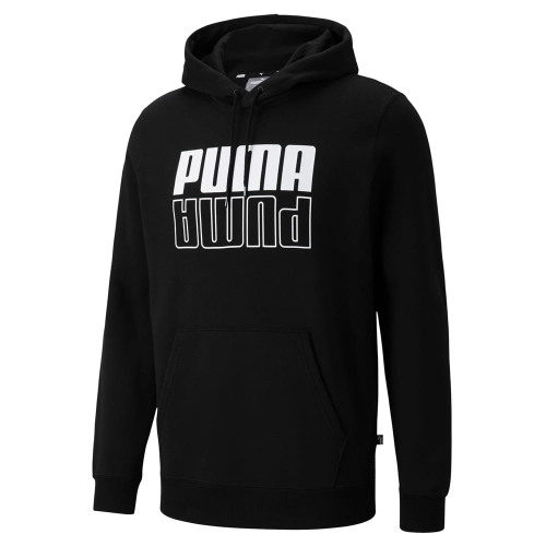 PUMA Bluza Męska z Kapturem POWER LOGO CZARNA