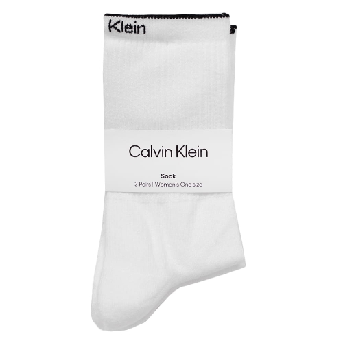 CALVIN KLEIN Skarpety Damskie 3 pary WHITE ONE SIZE