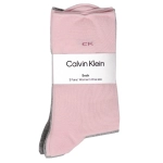 CALVIN KLEIN Skarpety Damskie  3 pary  PINK ONE SIZE