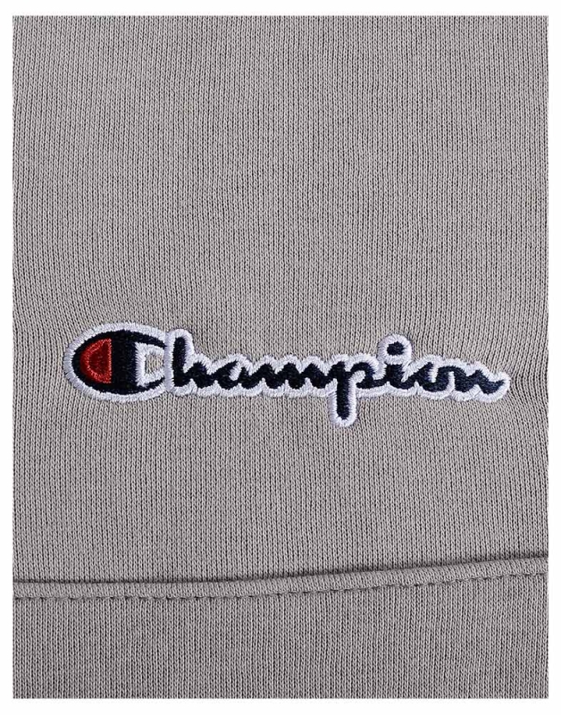 Logo na szarej rozpinanej bluzy męskiej Champion