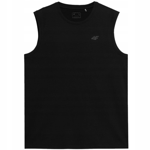 4F T-shirt Koszulka Męska Bezrękawnik TSLEM016 Czarny