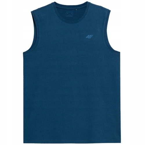 4F T-shirt Koszulka Męska Bezrękawnik  TSLEM016 Denim
