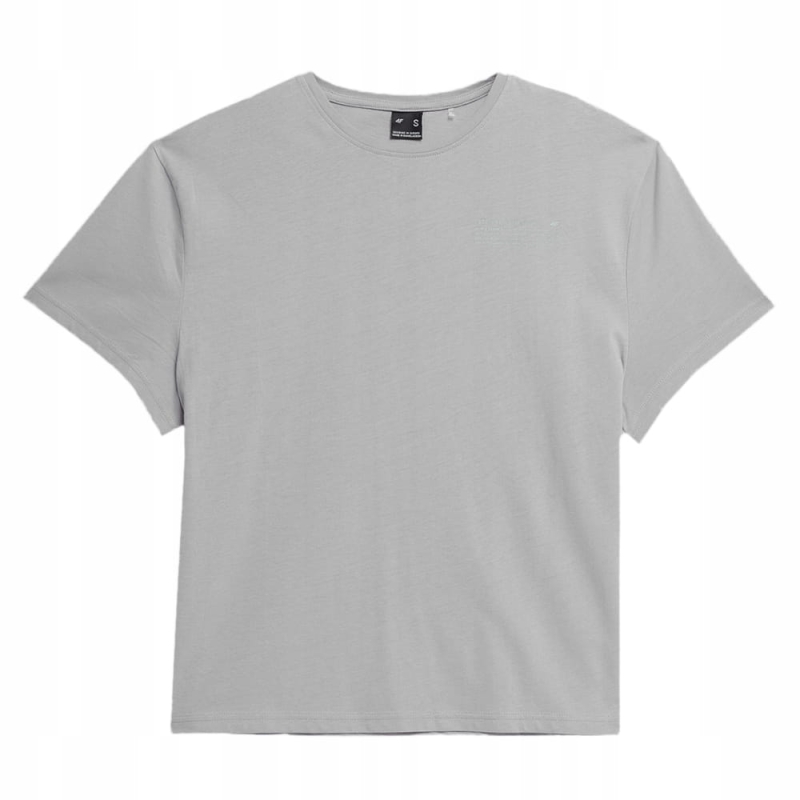 4F Koszulka Damska T-shirt Szary z Przodu