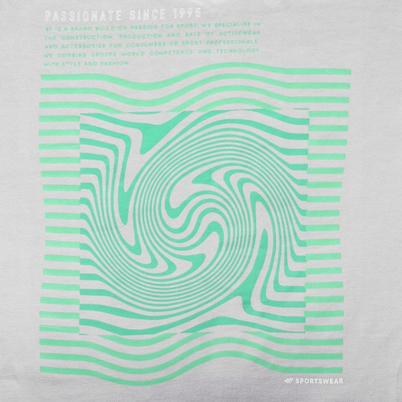 Zbliżenie na wzór 4F Koszulka Damska T-shirt