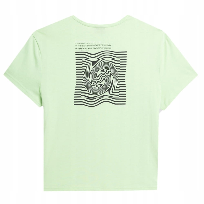 4F Koszulka Damska T-shirt Zielona z tyłu