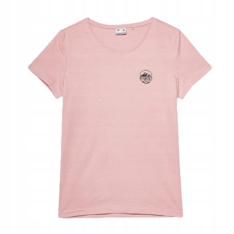 4F Koszulka Damska T-shirt TTSHF349 Różowy