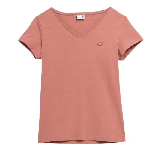 4F Koszulka Damska T-SHIRT TTSHF730 Łososiowa