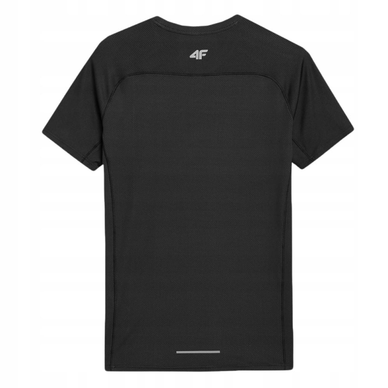 4F T-shirt Koszulka Męska Szybkoschnąca TFTSM171 Czarna z tyłu