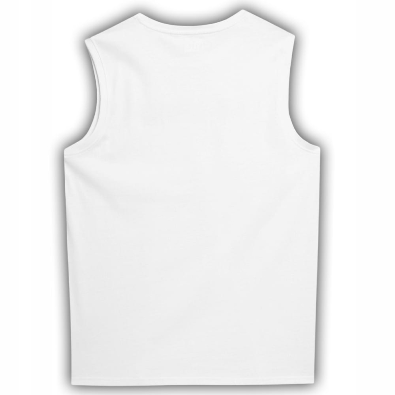 4F T-shirt Koszulka Męska Bezrękawnik TTSHM357 Biała z tyłu