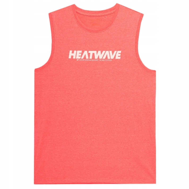 4F T-shirt Koszulka Męska Bezrękawnik TTSHM357 różowa