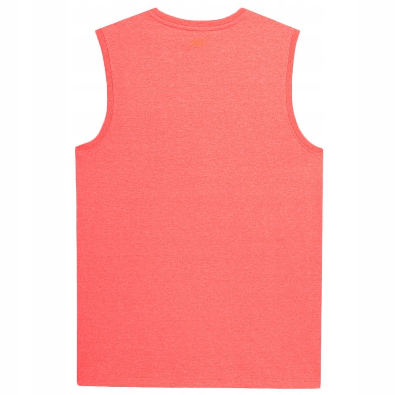 4F T-shirt Koszulka Męska Bezrękawnik TTSHM357 różowa z tyłu