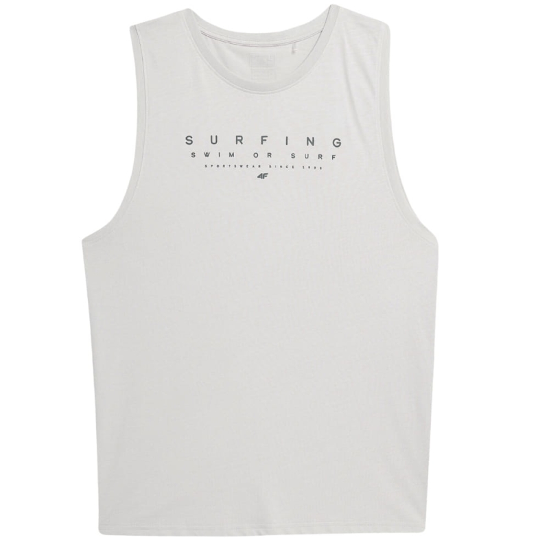 4F T-shirt Koszulka Męska Bezrękawnik TTSHM368 Szara
