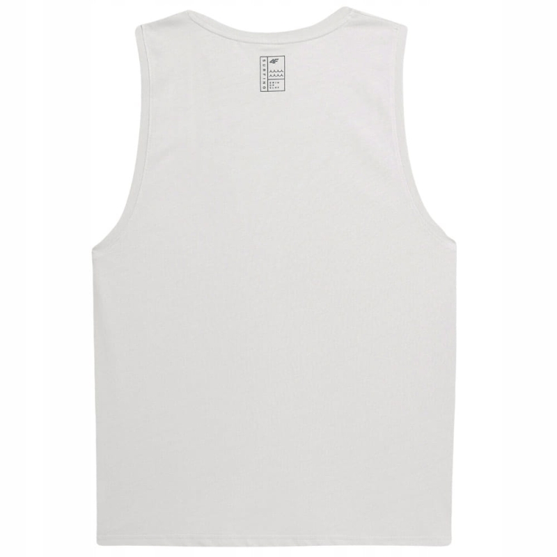 4F T-shirt Koszulka Męska Bezrękawnik TTSHM368 Szara z tyłu
