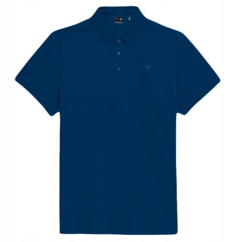 4F Koszulka Męska Polo TPTSM038 Denim