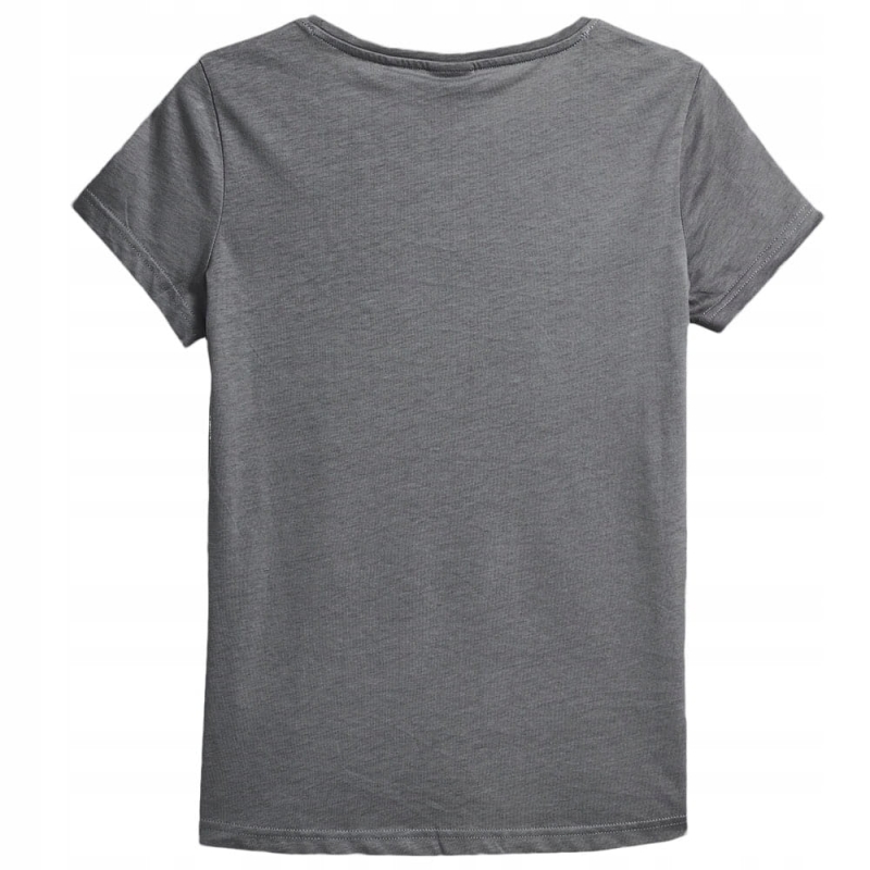 4F Koszulka Damska T-shirt TTSHF274 Szara z tyłu