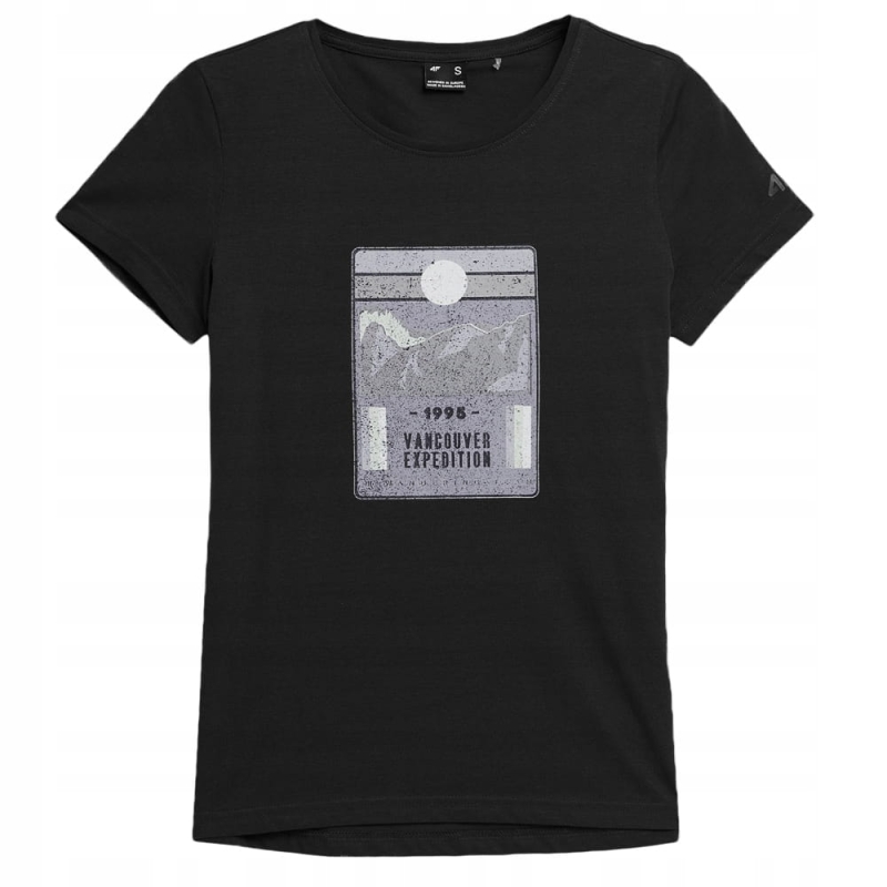 4F Koszulka Damska T-shirt TTSHF274 Antracyt