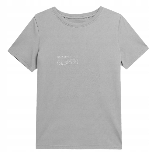 4F Koszulka Damska T-shirt TTSHF332 Szara
