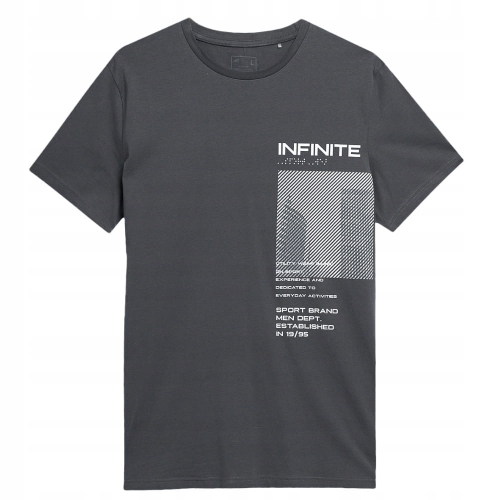 4F T-shirt Koszulka TTSHM306 Szara
