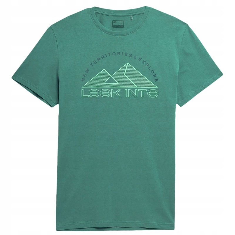 4F T-shirt Koszulka TTSHM484 Zielona