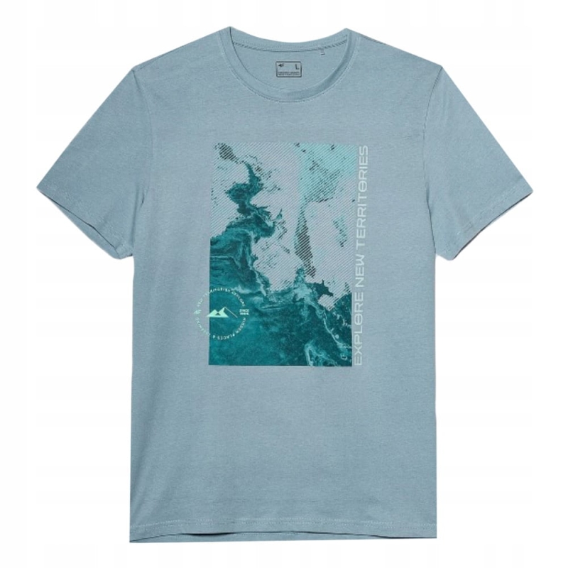 4F T-shirt Koszulka błękitna