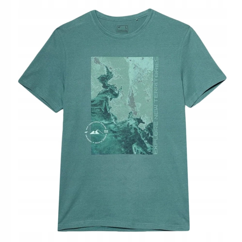 4F T-shirt Koszulka TTSHM485 Zielona