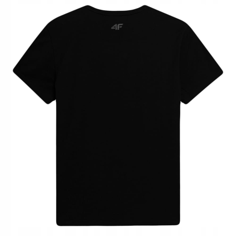 4F T-shirt Koszulka TTSHM487 Czarna z tyłu