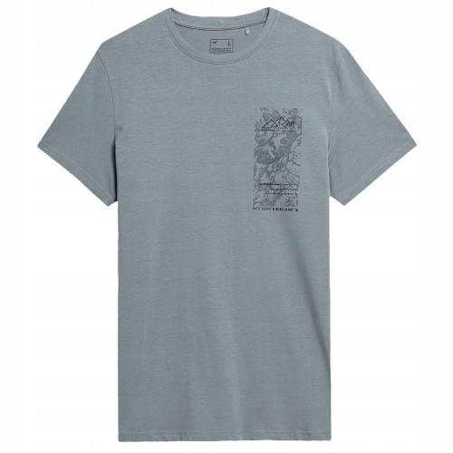 4F T-shirt Koszulka TTSHM487 Szara