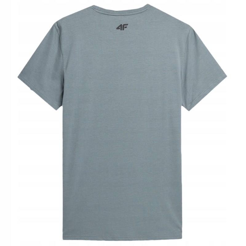 4F T-shirt Koszulka TTSHM488 Szara z tyłu