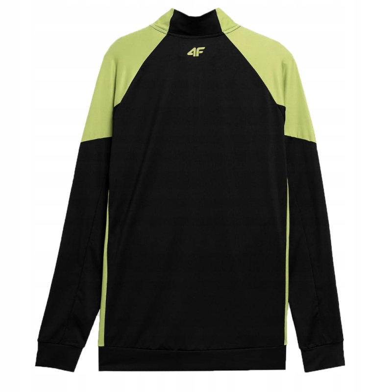 Bluza męska 4F czarno limonkowa tył