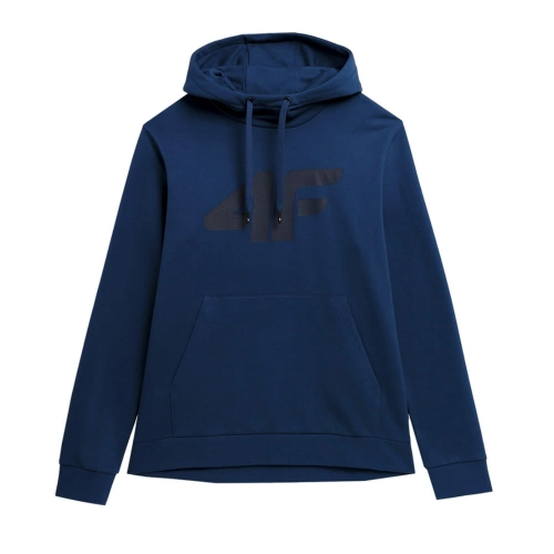 4F Bluza Męska z Kapturem Sportowa TSWSM353 Denim